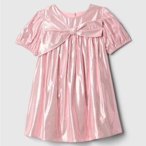 Baby Gap Metallic Bow Dress Primitive‎ Pink NWT Size 12-18 months